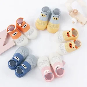 Looped Cotton Cartoon Adhesive Anti slip Baby Socks Children’s Floor Socks for Newborn Walking Socks