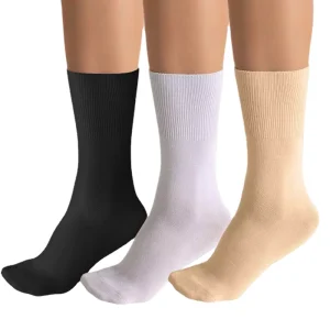 Loose Elastic Bamboo Fiber Socks Hygroscopic Sweat-absorbing Middle-aged Elderly Diabetic Socks Antibacterial Leisure Socks