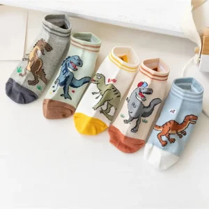 Lot Kids Cartoon Dinosaur Socks Soft Cotton Boys Sock Children Baby Girls Breathable Casual Socken