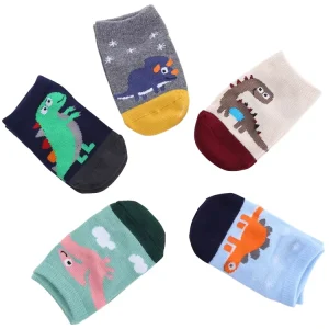Lovely Crew Casual Summer Knitted Slip Resistant 100% Cotton Baby Socks