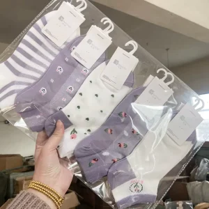 Lovely Style Cotton Ankle Socks Summer Breathable Thin Cute Pattern Women Socks for Girls