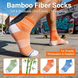 Low Cut Bamboo Compression Socks for Running Sport Odor Resistant Bamboo Hiking Socks Organic Bamboo Socks