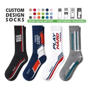 Low MOQ 200 Needle Fine Knit Private Label Custom Knee Socks for Buyers