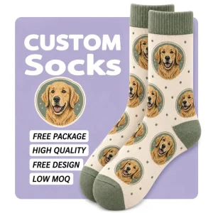Low MOQ Breathable Running Crew Design Custom Socks For Teams for Sports Brands and Retailers