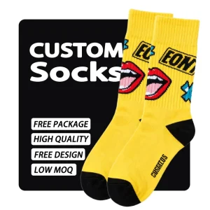 Low MOQ Classical Logo Pattern Socks Custom High Quality Socks Crew Designer Men Women Unisex Sock