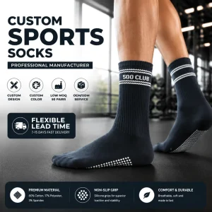 Low MOQ Custom Children Youth Sports Socks Jacquard Process Crew Socks OEM ODM Custom Logo Athletic Socks Body Factory