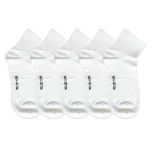 Low MOQ Custom Logo Casual Crew Socks 100% Cotton Women Men Sports Socks Anti Bacterial Sweat Absorbent No Show