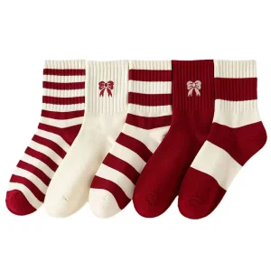 Low MOQ Customizable Own Logo Cuff Socks Custom High Quality Crew Foil Print Knitted Dress Socks Breathable Eco Friendly Daily
