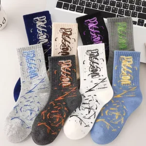 Low MOQ High Quality Thick Cotton Sport Socks Custom Design Men Crew Socks Anti Bacterial Quick Dry Basketball Running Cuff