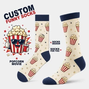 Low MOQ OEM ODM Bulk Custom Crew Socks with Digital Printing for Autumn Youth & Children Importers & Distributors