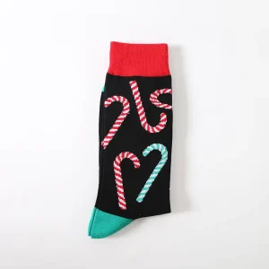 Low MOQ Winter Fashion Bamboo Crew Candy Week Sport Mens Flower Socks