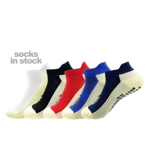 Low Moq Athletic Sports Men Socks in Stock Football Socks Grip Anti Slip Nylon Fashion XY Knitting Soccer Socks