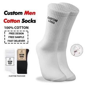 Luxury Quality Custom Crew Socks Men Unisex Designer Casual Gym Socks Autumn Jacquard Technology