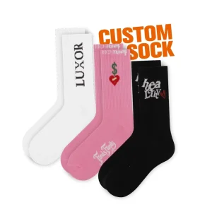 Made Own Pattern Cotton Men Sock Custom Labels Sock Custom Logo Private Label Socks