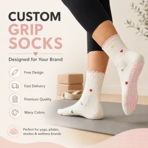 Make Your Own Design Custom logo Anti slip Socks OEM Grip Socks Pilates Yoga Socks