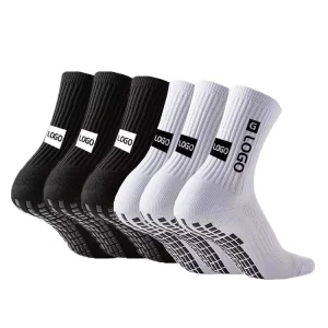 Manufacture Custom Quick Dry Non slip Athletic Performance Sport Grip Soccer Socks Anti Slip Grip Football Socks