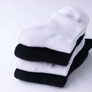 Manufacturer Black Cushioned Quarter Unisex Comfortable Socks Casual Knitted Crew Compression Sports Sock With Logo