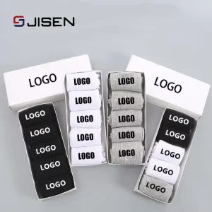 Manufacturer Custom Logo Design Jacquard Cotton Grip Designer Anti Slip Crew Comfort Men Women Spring Quick Dry Athletic Fitness