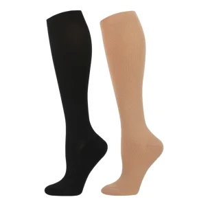 Manufacturer Custom logo High Knee Solid Color Compression Socks