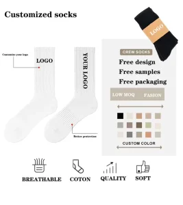 Manufacturer Design Logo Travel Men’s Women’s Socks Pads Packaging Brand Outdoor Sports Customized Socks Anti-Bacterial