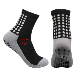 Manufacturer Designer Logo Custom Socks Soccer Grip Socks Football Men Woman Unisex Cotton Non Slip Socks Sports