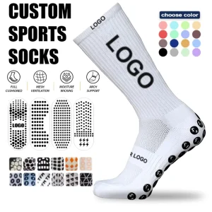 Manufacturer Factory Grip Socks Athletic Sports Soccer Men Socks Breathable Custom Luxury Football Socks