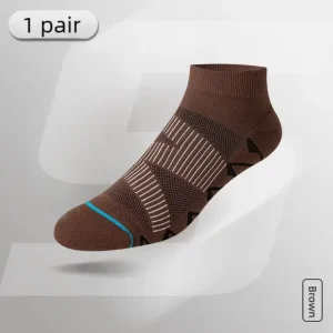 Manufacturer Low Price Summer Youth Men’s Ankle Knitted Standard Breathable Running Socks with Towel Bottom ODM Supply
