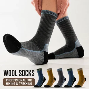 Manufacturer Merino Wool Socks Custom Half Terry Thin Warm Crew Sport Hiking Merino Wool Socks Men