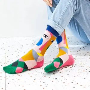 Manufacturer Women’s Cute Casual Socks Novelty Funny Pattern Crew Socks Cotton Crew Dress Socks