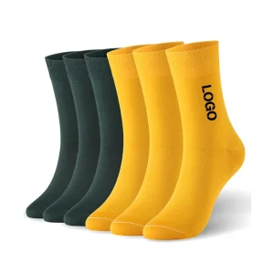 Manufacturer’s Custom Cotton Embroidery Logo Sports Socks for Men Anti Slip Crew Style for Autumn Casual Wear