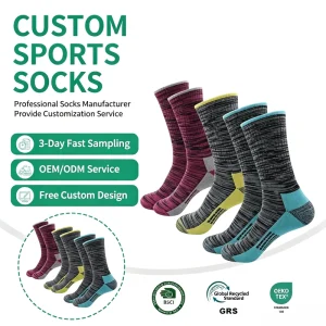 Medias Antideslizantes Athlete Men’s Casual Crew Socks Autumn Running Anti Bacterial Thick Knitted Shock Absorption Body Logo
