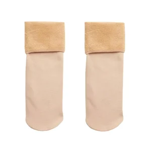 Medium Solid Color Winter Warm Winter Socks With Wool Thickening Snow Socks for Men and Women Floor Socks