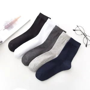 Men Ankle Socks White Black Gray Color Plo Cotton and Polyester Business Socks