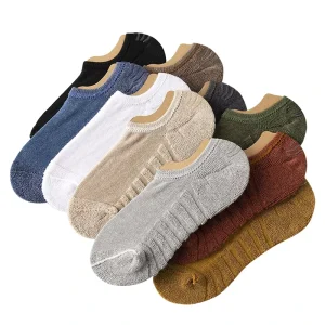 Men Black Ankle Socks Short Business Socks Men Sport Ankle Athletic Dress Socks Unisex