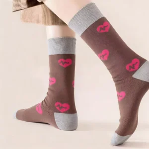 Men Combed Cotton Crew Socks Fade Resistant Ultra Soft Breathable for Home Office Business Casual Daily All Season