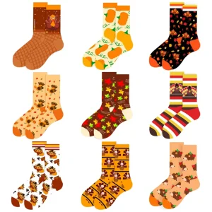 Men Crew Cotton Breathable Casual Disposable Socks Hallowmas Design Gift Funny All Saints’ Day