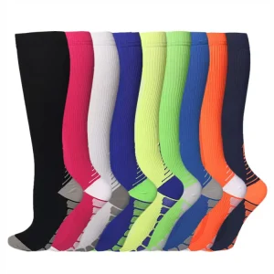 Men Knee High Compression Socks Machines Sports Outdoor Cycling Running Breathable Thigh Sports Custom Compression Socks
