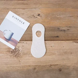 Men No Show Socks Low Cut Casual Invisible White Cotton Socks