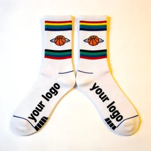 Men Performance Crew Athletic Socks for Winter Indoor Games Padded Sole Ankle Support Highly Custom Letters Grab Free Sample