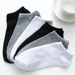 Men Sock Solid Color Hosiery Breathable Low Cut Short Ankle Socks Casual Sports Socks