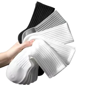 Men Socks Cotton Antibacterial Socks Made Xinjiang Cotton Men Women Suitable All Seasons Medium Length Odor-Resistant