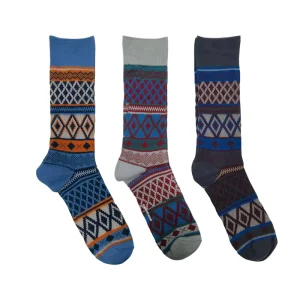 Men Spring Dress Casual Socks Fashion Retro Style Mid Tube Business Casual Knitted Cotton Crew Breathable
