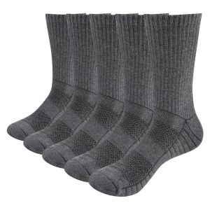 Men Thick Breathable Cotton Cushion Crew Outdoor Sports Hiking Trekking Socks Work Boot Socks for Men