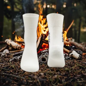 Men Winter Outdoor Warm Camp Crew Custom Logo Digital Printed Knitted Thick Comfortable Thermal Merino Wool Socks