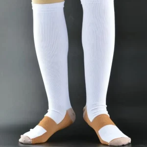 Men Women 20 30 MMHG Knee High Circulation Compression Socks for Running Athletic Cycling