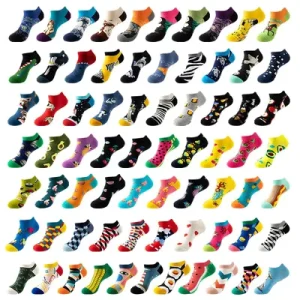 Men Women Ankle Daily Cotton Colorful Socks Fashion Summer Comfortable Casual Socks