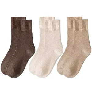 Men Women Bamboo Crew Socks Lightweight Seamless Moisture Wicking Soft Comfortable Dress Socks