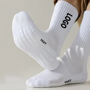 Men Women Custom Sports Socks Customized Running Basketball Socks Breathable Towel Bottom Sport Sock Custom Logo