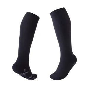 Men Women Digital Print Spandex Polyester Sports Soccer Socks Breathable Knee-High Stocking Pure Color Professional