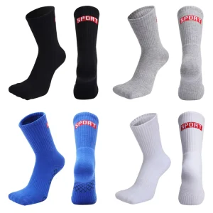 Men Women Knee-High Socks Breathable Anti-Slip Sports Sock Moisture Wicking Compression Stocking Pilate Grip Socks Bamboo